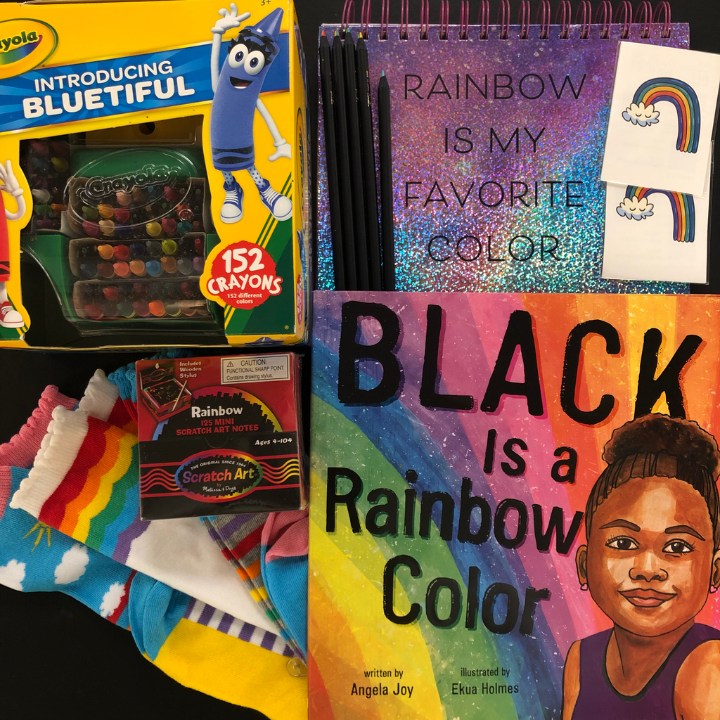 What better way to celebrate #BHM then with the #BlackIsARainbowColorSweeps! Enter now for a chance to win a copy of @AngelaJoyBlog's stunning new picture book and this prize pack full of rainbow-themed goodies! bit.ly/2vfTMFq