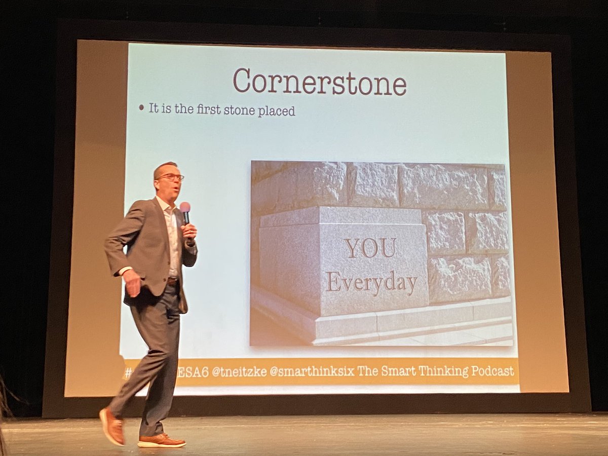 MrsSimacek's tweet photo. Be the cornerstone. Thank you @tneitzke #springCESA6 https://t.co/tPGW1DolhB