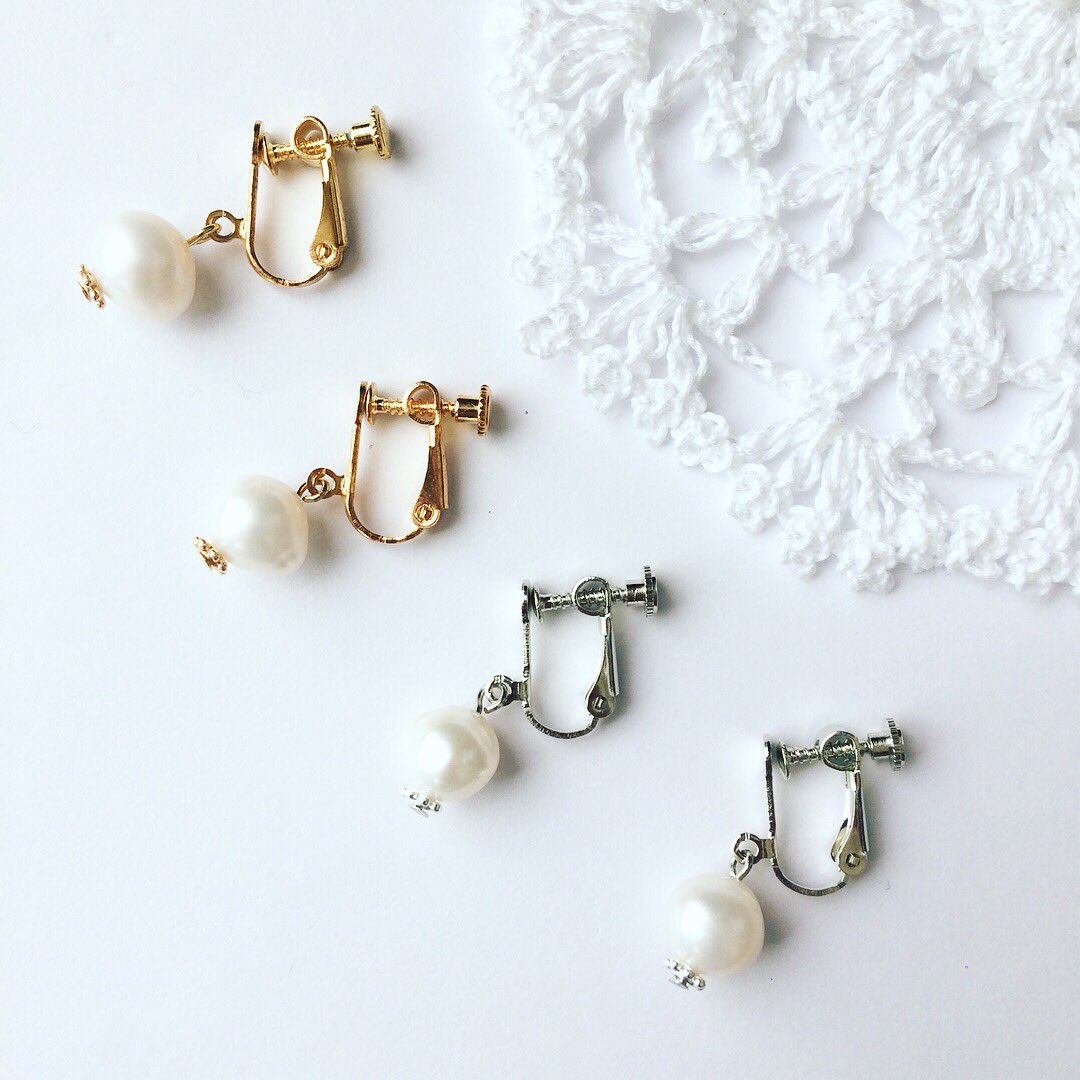 zousanfactory's tweet photo. ●DM限定●

春にピッタリ🌸

淡水パールのピアスorイヤリング
各色　2,000円
7.5mm〜8.5mm
●送料無料　ゆうパケット配送【追跡補償あり】
●それぞれ少しずつカタチの違う淡水パールを使用ささています
#zousanfactory https://t.co/nmuCBuCKEy