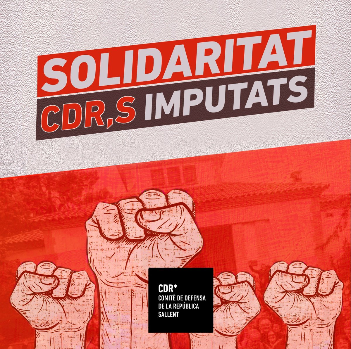 CdrSallent's tweet photo. 🔴Recolzem a les encausades sallentines per les accions de @tsunami_dem:

📆 19 de febrer
🕛 7.45
📍Plaça Catalunya de Sallent
Destí:Caserna Sant Andreu de la Barca

👉 Si ens toquen a una, ens toquen a totes✊

@AlertaSolidaria 
@fempoblesallent
@SallentEsquerra
@juntspersallent https://t.co/ogyZUQDnoc