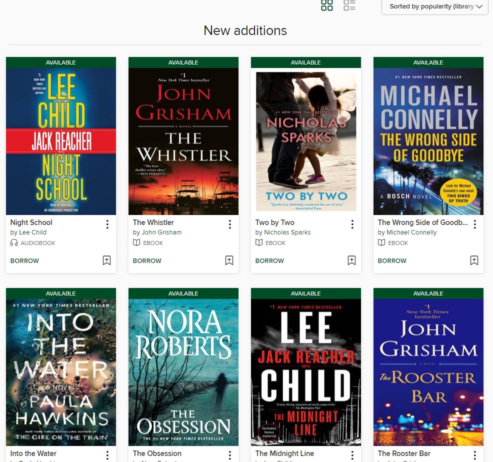 DaphneLibrary's tweet image. We have recently added many new titles to Camellia Net including bestsellers, NPR reviewed titles and new Mystery and Romance novels. With your library card you have access to free ebooks, audiobooks, and magazines! Check it out today: camellia.overdrive.com