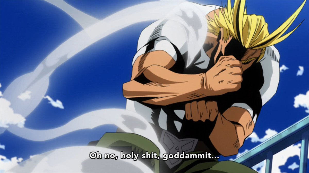 All Might swears?!