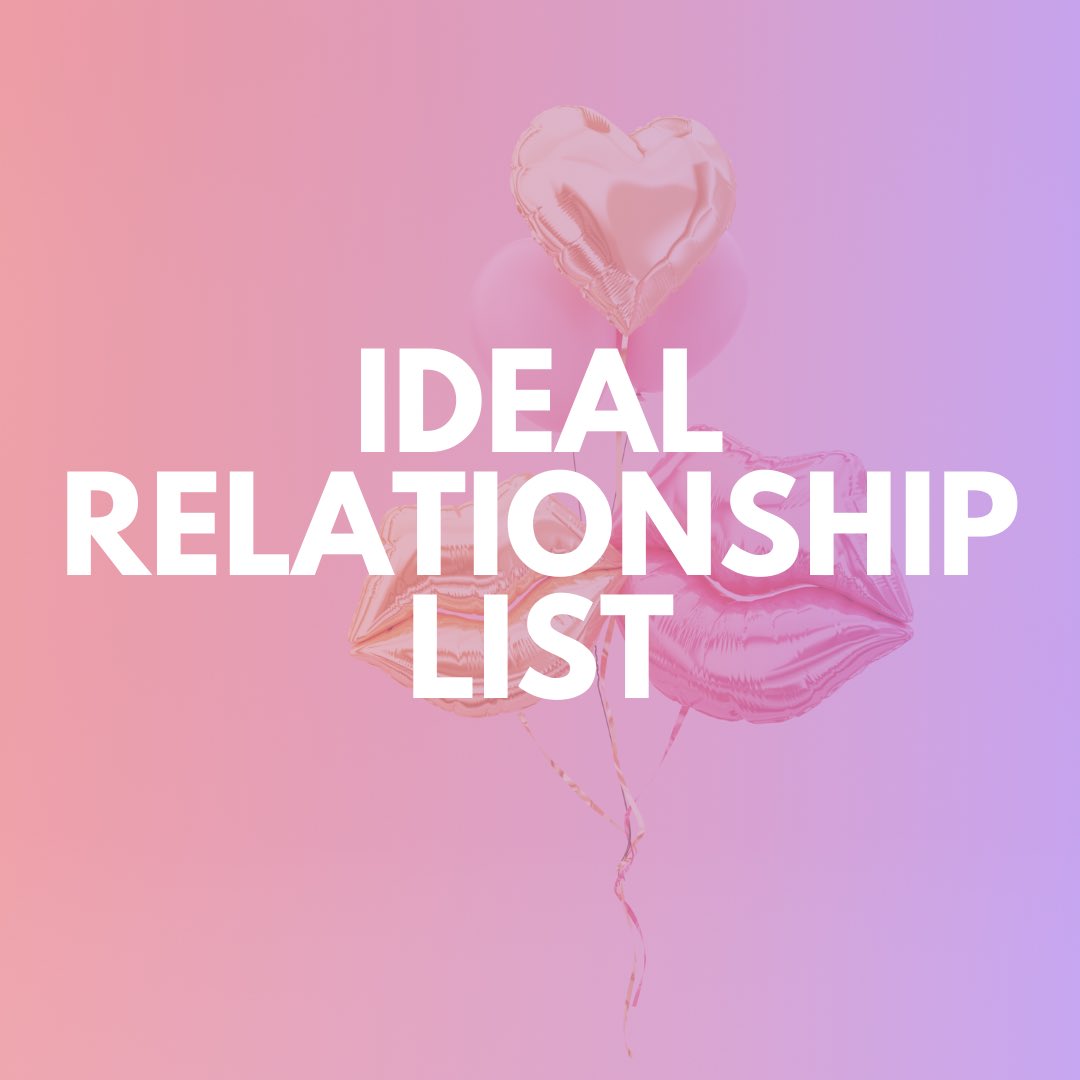 LetsDatePod's tweet image. What’s you’re ideal relationship? Here’s our lists for some inspiration! 💖 Send us your list, anonymously, so we can discuss it. #dating #DatingAdvice