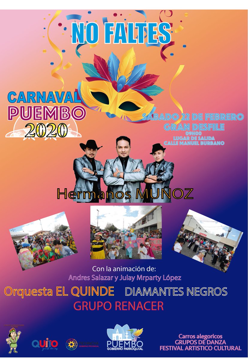 #Carnaval2020 No faltes. te esperamos este sábado a aprtir de las 10 de la mañana, por nuestras tradiciones, identidad y cultura.