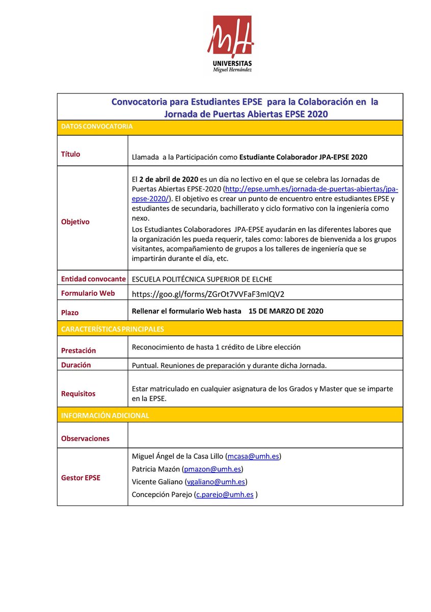 Y además, si eres estudiante de la EPSE y quieres colaborar... ¡Esto te interesa 😉!