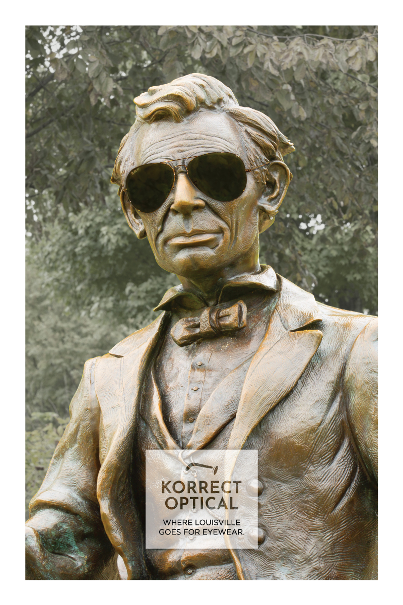Red7e's tweet photo. Celebrating Presidents Day in Kentucky . . . check out this recent #Red7e piece for Korrect Optical, “Where Louisville goes for eyewear."  #Korrect  #Creative  #LouisvilleLove https://t.co/tZCvyh7ohX