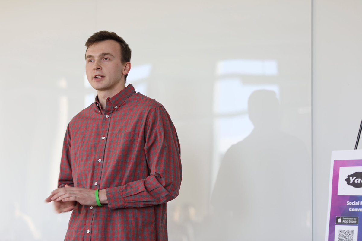 goyabble's tweet image. Here are some live action shots of our Founder, Cameron Stocker, competing in the existing business start-up competition. Final round of the competition is next week!! #goyabble #socialmediaforconversation #abettersocialmedia