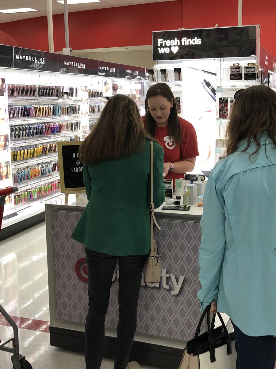 I almost forgot to post this shot I got of Beauty Consultant Kyndie showing off our new products over the weekend. Guests were loving them! #targetbeauty #t2098 #d167 <a href="/TomvMoore/">Tom Moore</a> <a href="/CRBrookhouser/">Chris</a>