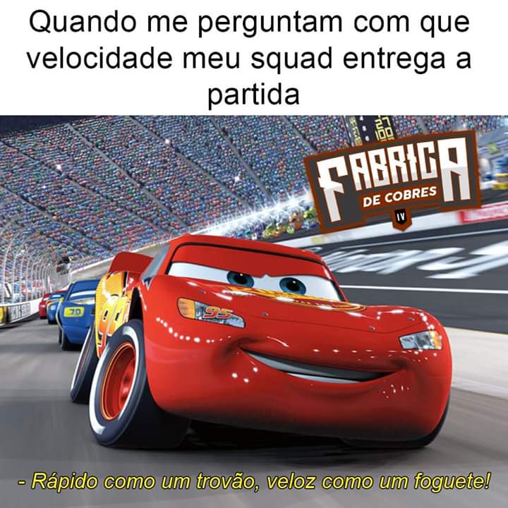 Página lixo que faz post lixo pra você compartilhar - Aí vc pede um Uber e  vem o relâmpago mcqueen