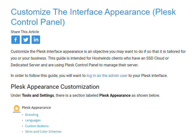 Hostwinds's tweet image. Customize Your Plesk Control Panel Interface Appearance by following the instructions listed in the following Hostwinds Knowledge Base guide!

hostwinds.com/guide/customiz…

#plesk #pleskcontrolpanel #guide #knowledgebase #hostwinds #website #hosting