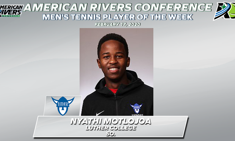 AmerRiversConf's tweet photo. .@LutherTennis Motlojoa Named @AmerRiversConf Men's Tennis Player of the Week.

📰: https://t.co/wxbZsszixl

#rollriversMTN https://t.co/REwmHtscI4
