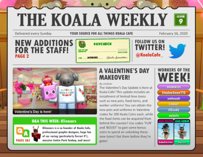 Koala Cafe Koalacafe Twitter - koala park cafe roblox