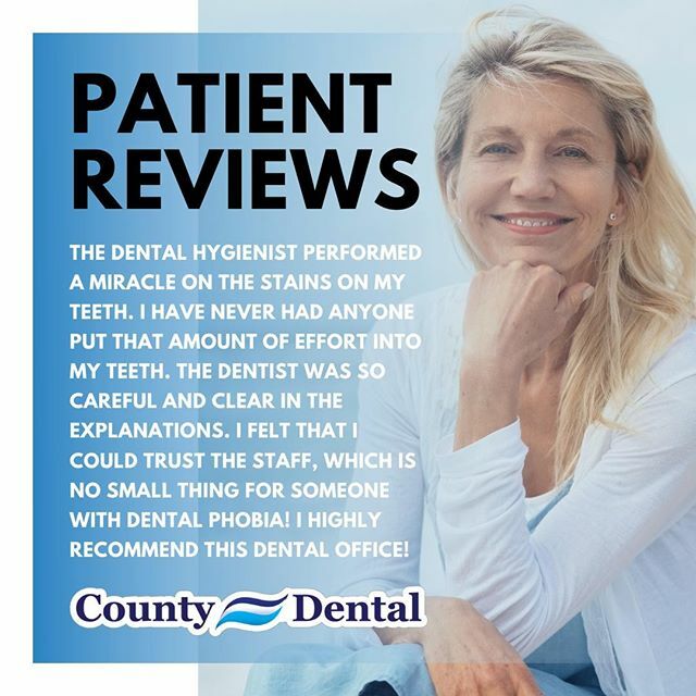 FSKCountyDental's tweet photo. At County Dental, we love to make miracles happen by giving patients results that they can be proud of. Check out this awesome feedback that we received from one of our patients who loved her experience in our office!
•
#CountyDental #PatientReviews … https://t.co/IeG3wc0osp https://t.co/DctTbv2b2c