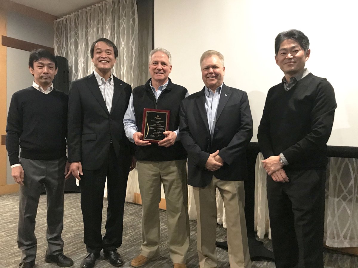 fujiamerica's tweet photo. Congratulations Paul Notti - Equipment Sales, North East for winning the 2019 Fuji America Continued Sales Support award. #TeamFAC https://t.co/vJH8LjflJ0