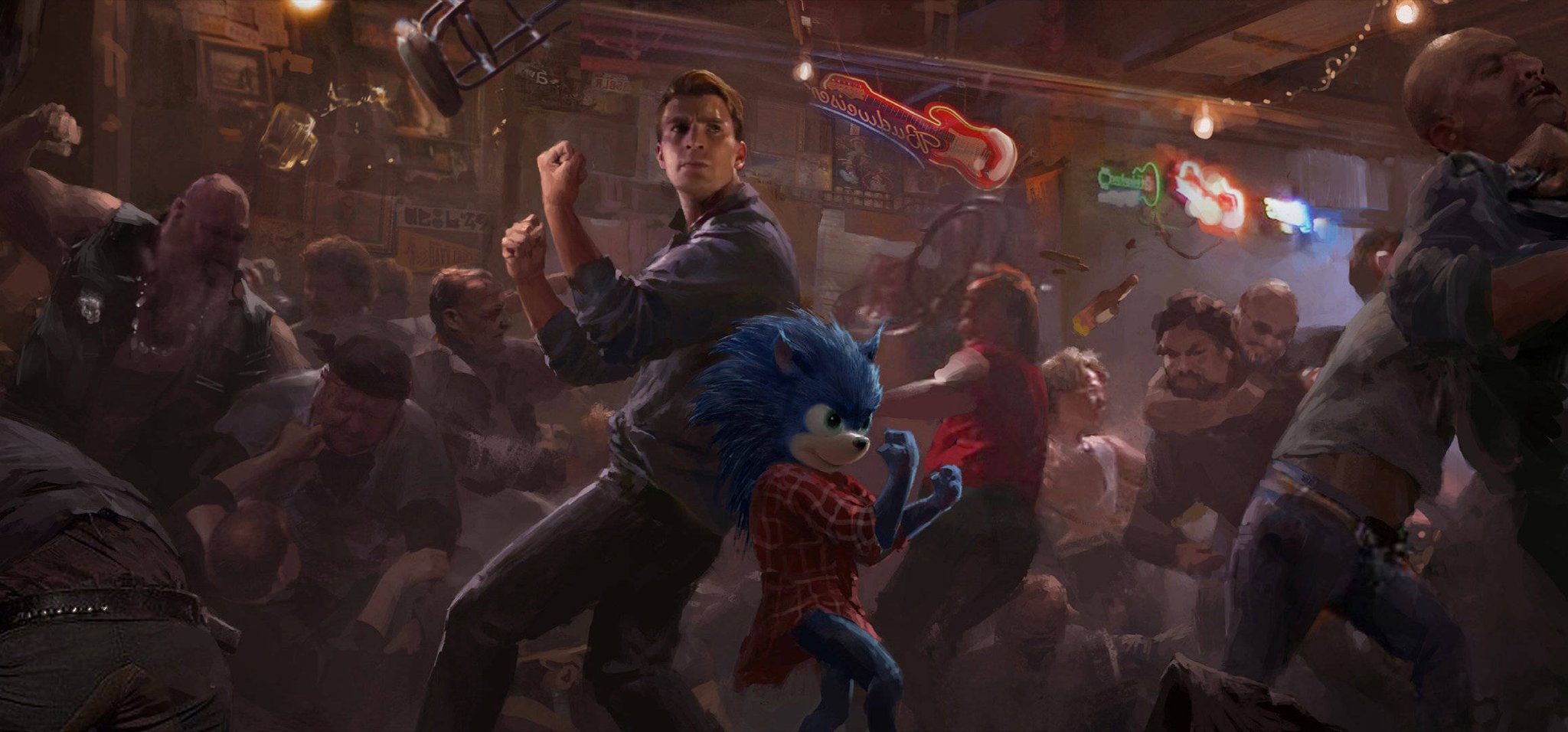 Nova arte conceitual de 'Sonic' revela que Chris Evans faria parte do filme  - CinePOP