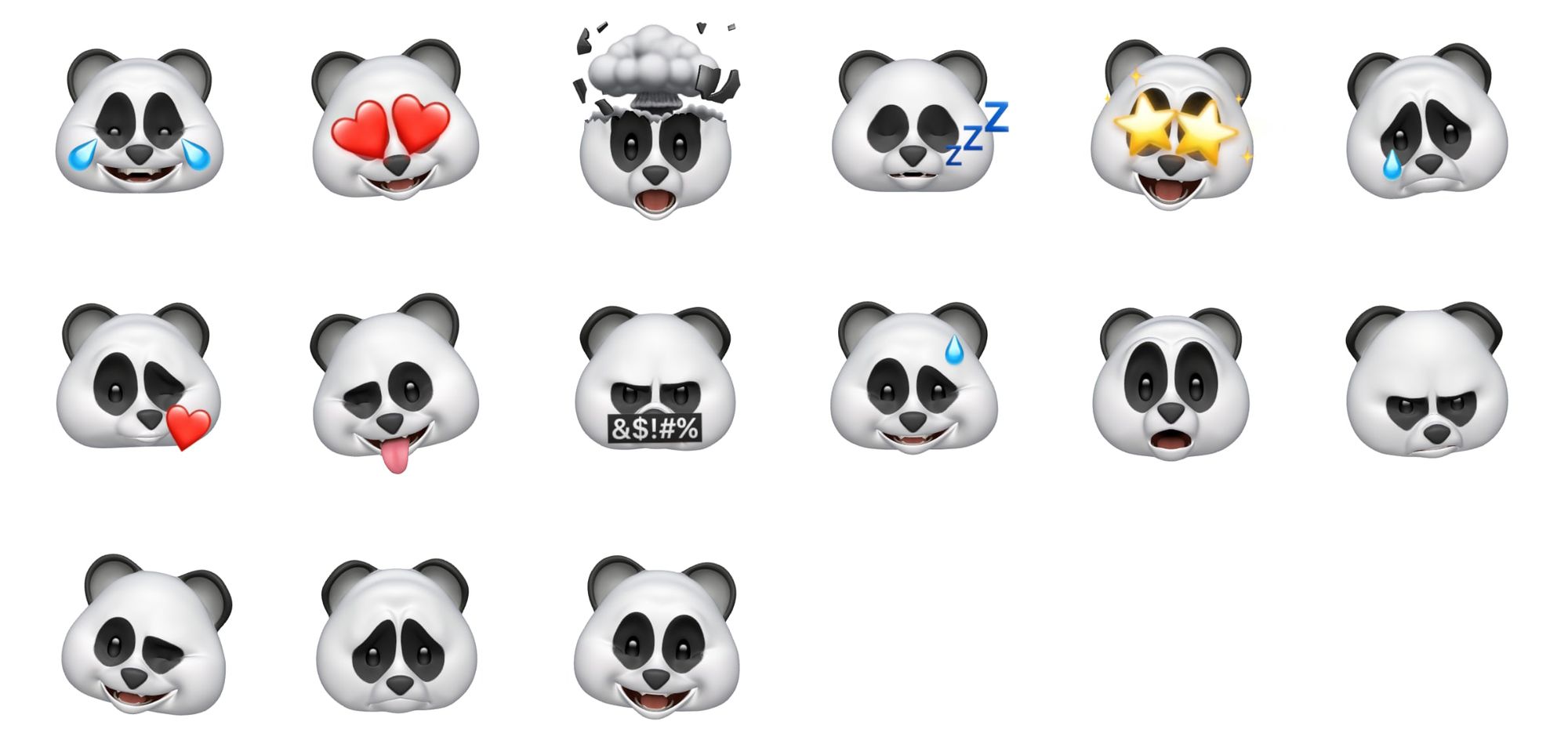 Emojipedia on Twitter "🐼💩 Memoji Stickers (2019) https//t.co