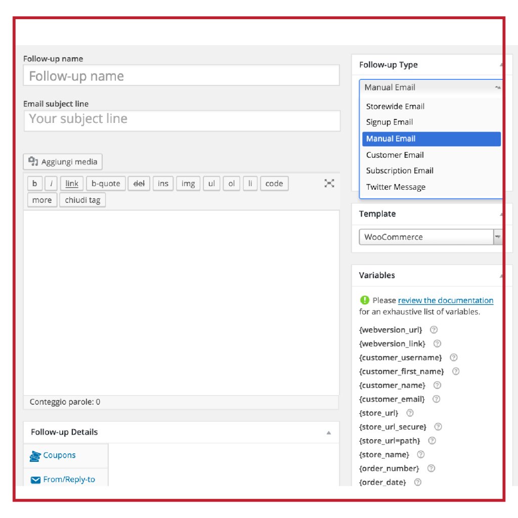 wpitaliait's tweet photo. WooCommerce Follow Up Emails Extension Versione 4.8.24 - https://t.co/pjOTbxm3QD https://t.co/Th6j219pwL