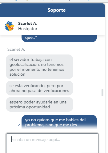 redbeorg's tweet image. Qué haces como cliente ante estas respuestas por parte de #Hostgator #Hosting @HostGatorES 👇