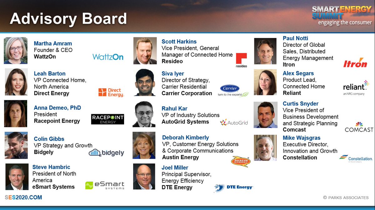MindiSue00's tweet photo. elizparks: #thankyou to the @SmartEnergySmt Advisory board - awesome #leaders to help shape this years event #smartenergy20 #leadership #utillities #transformation #energymanagement #consumertech https://t.co/cwV2KFq7u5