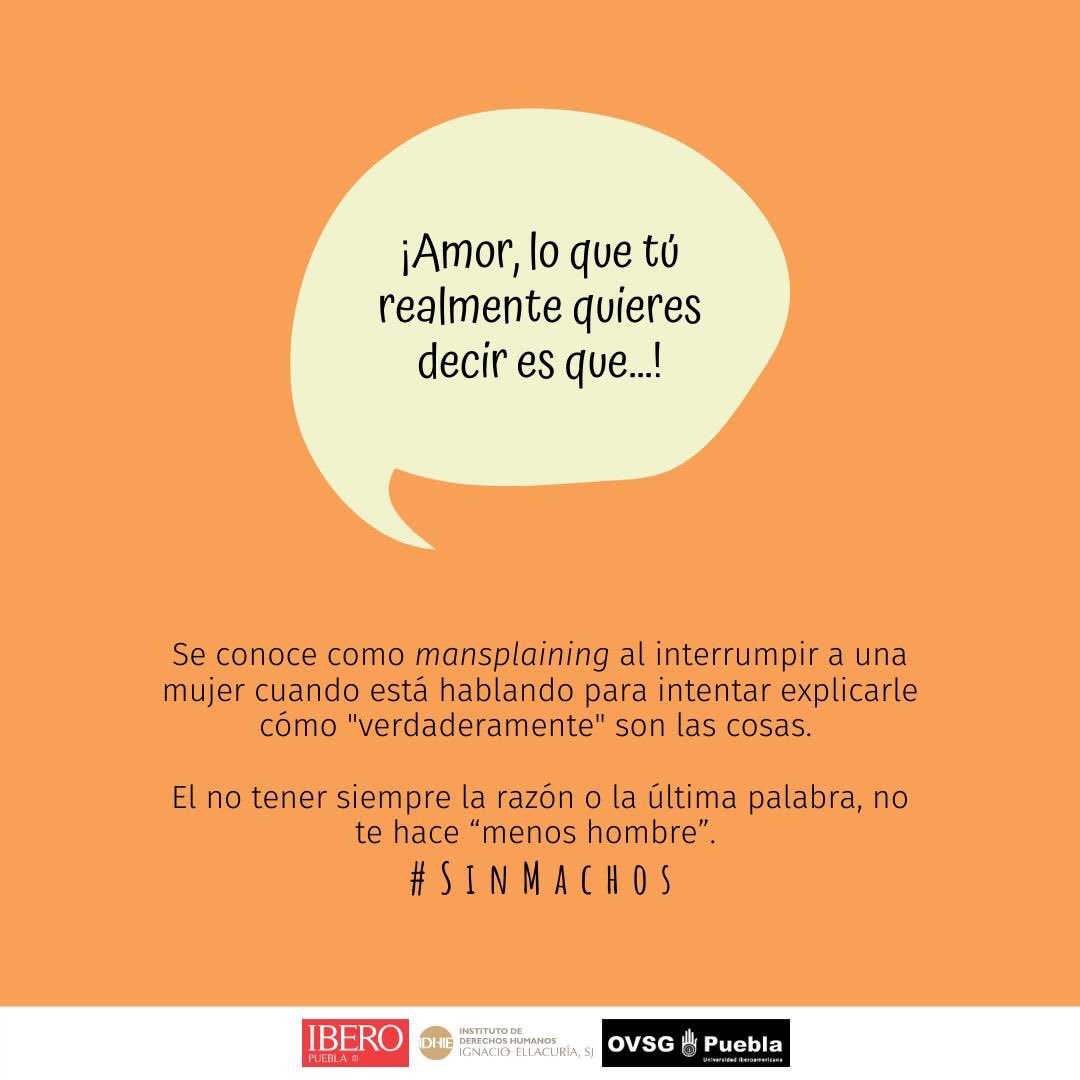 Idhie_Iberopue's tweet photo. #SinMachos: repensar nuestras relaciones de pareja.
Los micromachismos encubren discriminacion contra las mujeres. La masculinidad se construye y es posible deconstruirla. https://t.co/wu06fJ2us5