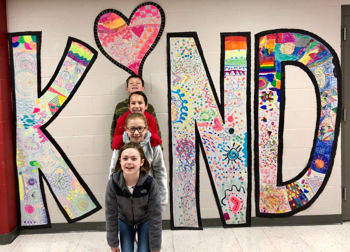 AnthonySchool's tweet photo. Be the "I" in KIND! On Random Acts of Kindness Day, we encourage you to always be the "I" in KIND. Special thank you to our 4th & 5th grade Art Club for creating this reminder for us. #TAStudents #betheiinkind #TASvalues https://t.co/PH0V1gg3HM