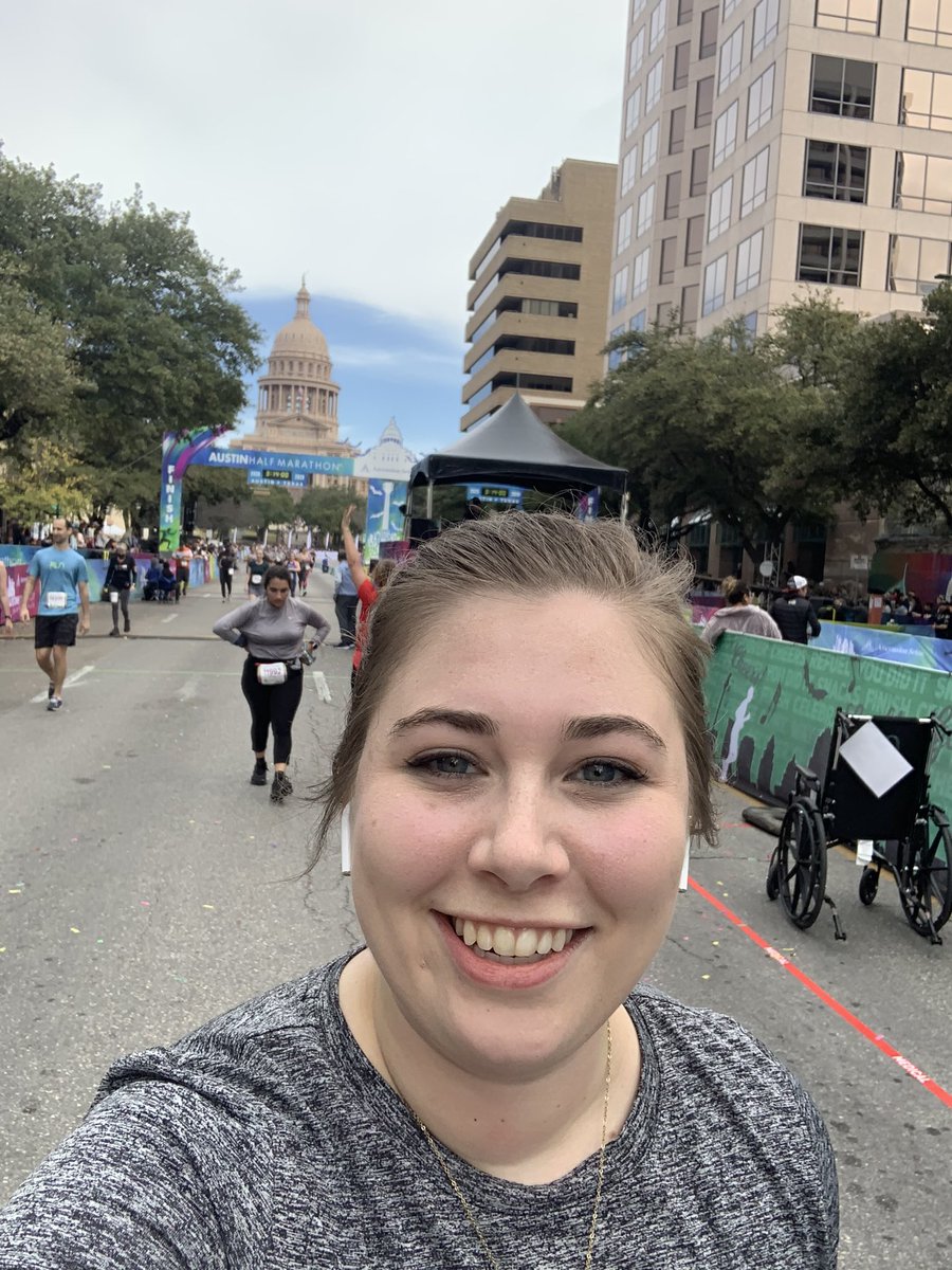mikkelsenMC's tweet photo. Hope you are doing fun things with your long weekend! I finished my first half marathon this weekend! I’ve been training since August and I’m proud to be able to show my students that hard work pays off! 💪🏻💪🏻#runaustin2020 #austinhalfmarathon https://t.co/Fblvu7nR45