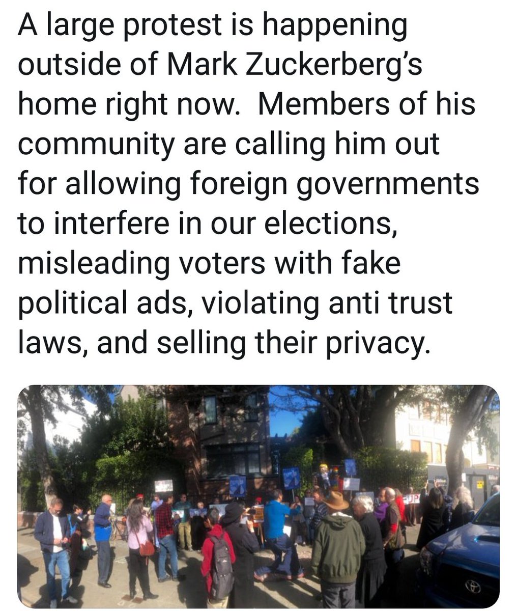 redtiegrifters's tweet photo. @maddow #facebookprotest #markzuckerberg
#datamining #PresidentsDay2020 https://t.co/AaioD0JRTA