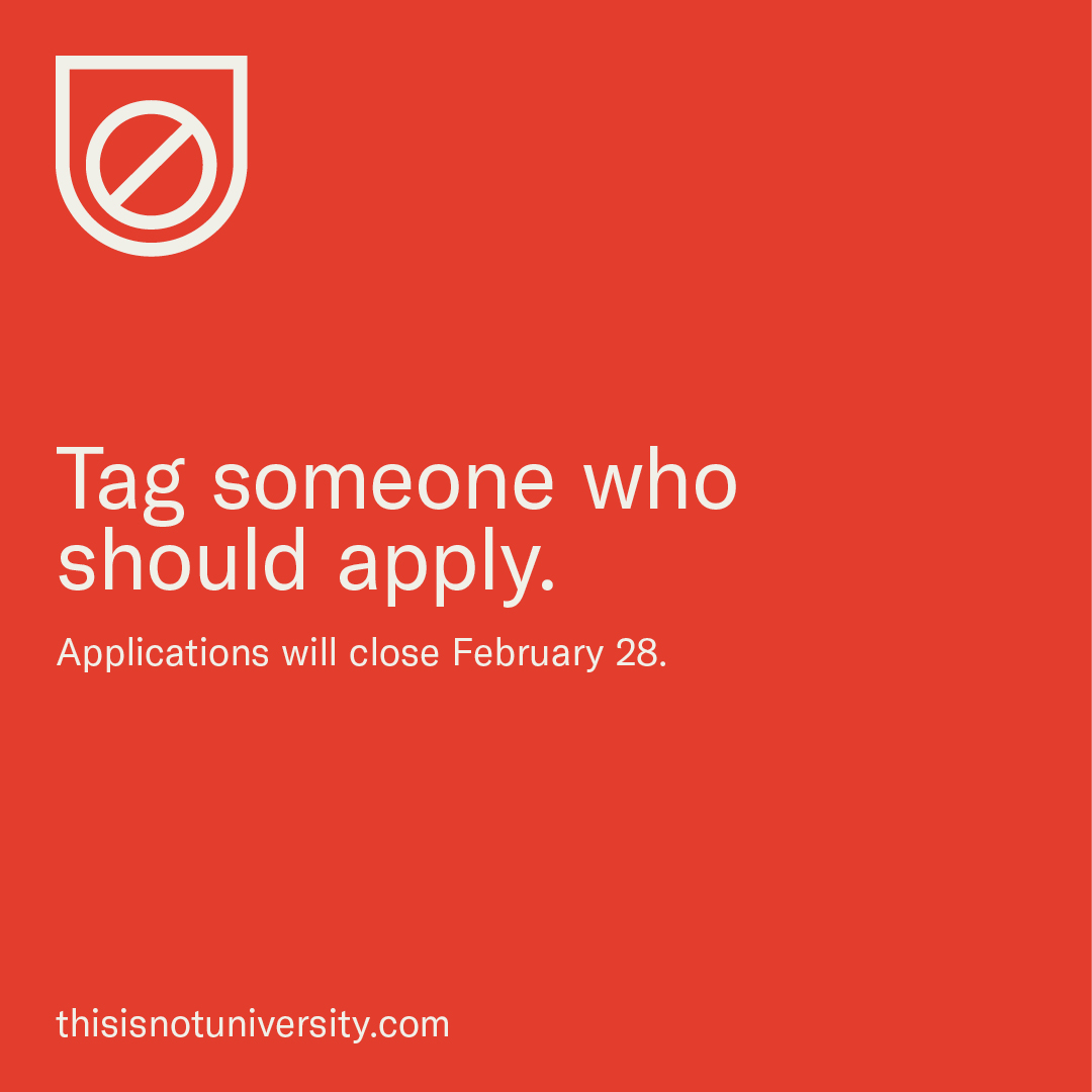 thisisnotuni's tweet photo. 👀 Do you know someone who is in their final year of study? 
👇
Tag them!
— 
Reminder that applications for Program 1 are open until Feb 28.
— 
For all the info you will need head to https://t.co/HMbo1oOhlv. FAQs have been reviewed and Key Dates have been refreshed on our site. https://t.co/6gNEtvgtZk