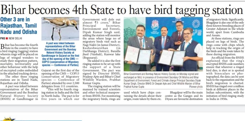 Gogabil Lake is Bihar's first bird conservation reserve