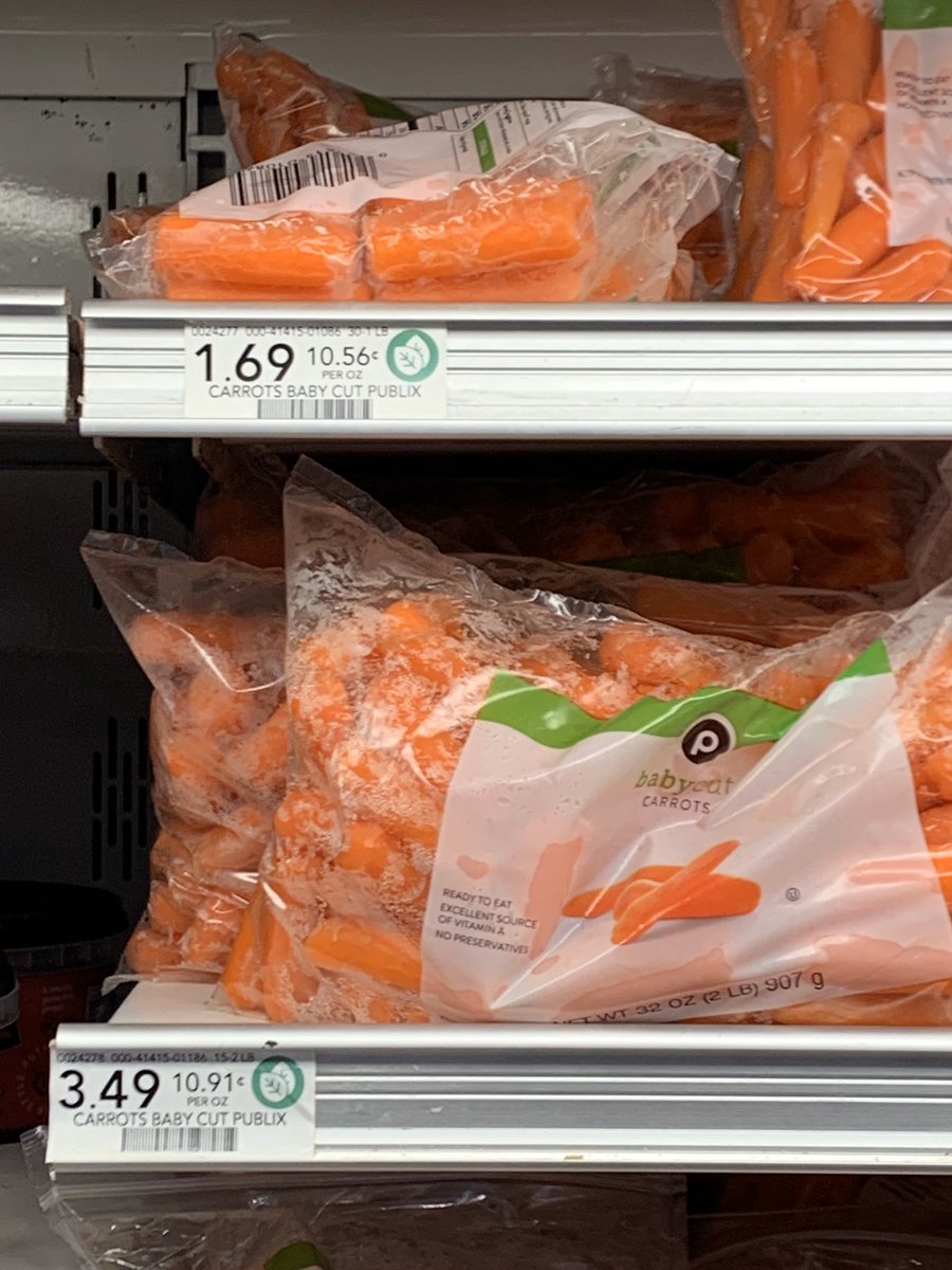 markbusic's tweet image. Hey @Publix, 2nd time I’ve caught this and I will be paying much more attention moving forward ...every other grocery store sells a product for LESS when you buy twice as much. Except @Publix. You sell it for more. Why is that?