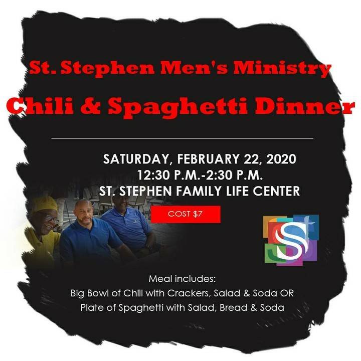 ssclive's tweet photo. Don't miss the #SSCMensMinistry
"Chili & Spaghetti Dinner!"
This Sat; 12:30-2:30p | #SSCFLC (1508 w Kentucky St; 40210)
$7 meal includes: big bowl of chili w/crackers, salad & soda;
OR plate of spaghetti with salad, bread & soda.
It's a great time to be an inviter!™
@KWCosby https://t.co/bVVAjgO9ro
