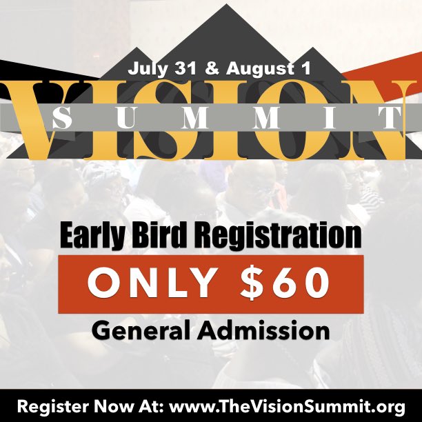 OurVisionSummit's tweet photo. 🚨The Vision Summit special rate is happening NOW!! Take advantage of this opportunity...to be in the building with likeminded leaders and visionaries, in our Vision Summit community! Visit: https://t.co/inQgxUrqTQ to get you and a friend registered too! https://t.co/ZGID0kPtZf