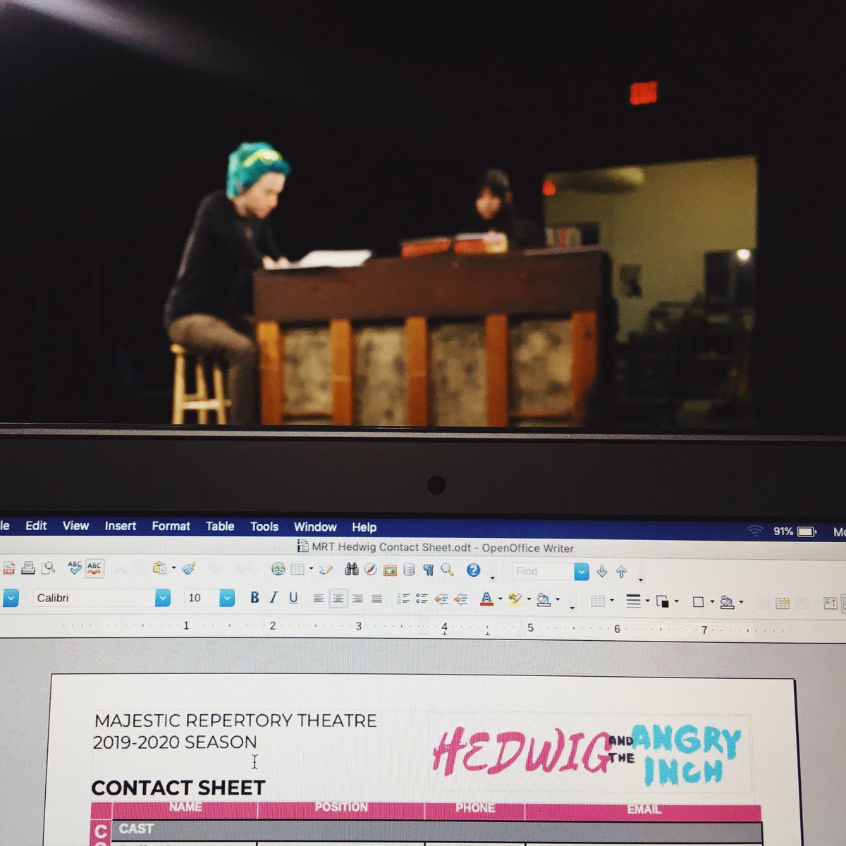 Solo rehearsal with Hedwig today 💗👸🏼💙 <a href="/MajesticRep/">MajesticRep</a>
