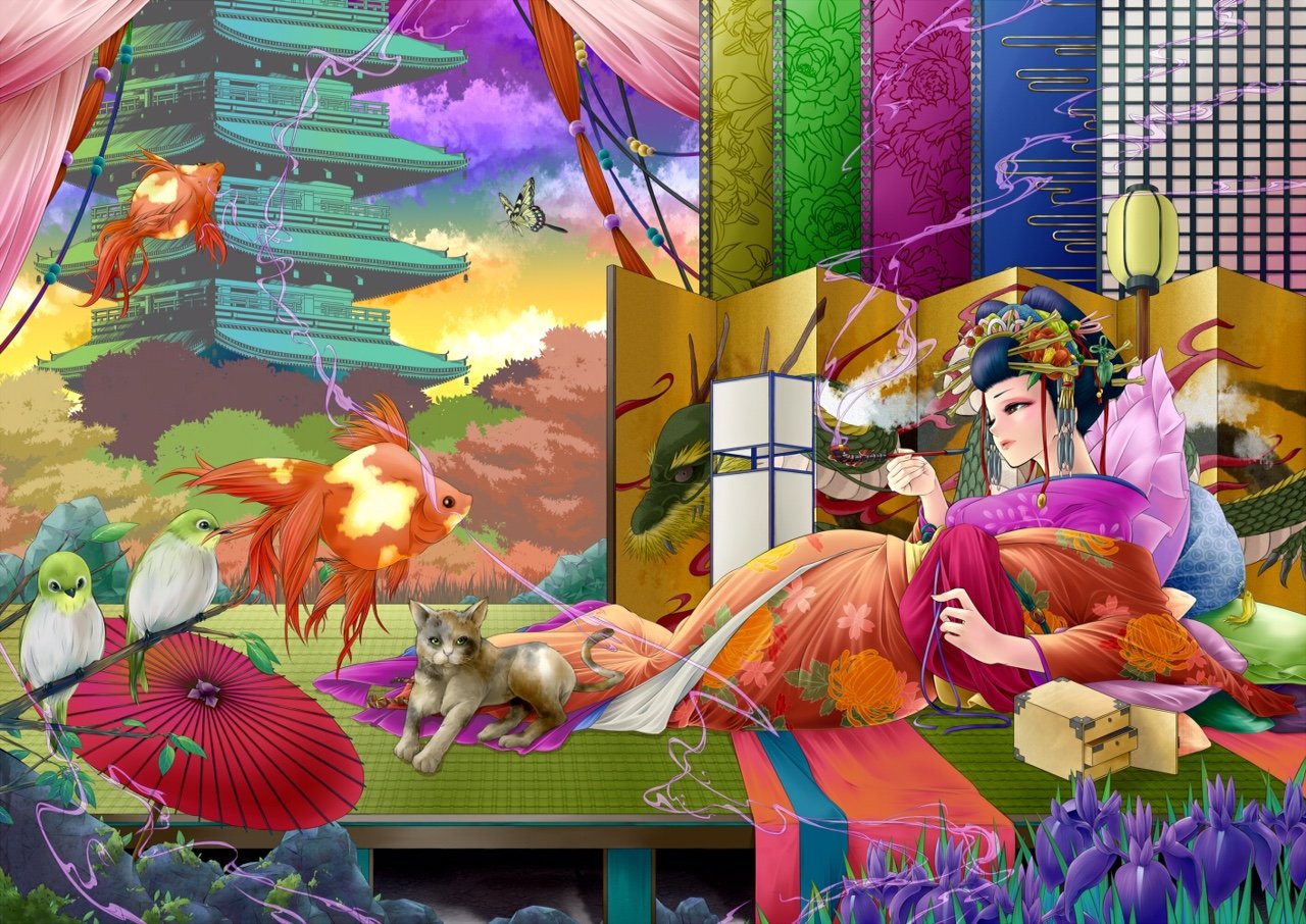 Hiro兄 静心 立てば芍薬 座れば牡丹 歩く姿は百合の花 派手めカラフル イラスト Drawing 花言葉 Digitalart Art 和風イラスト T Co Gb0k26zeag Twitter