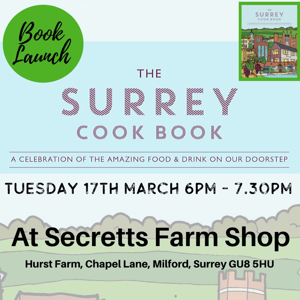 eatsurrey's tweet photo. Helping to organise this for @SecrettsMilford really looking forward to seeing this lovely book hit the shelves - it should be a lovely event and the chance to meet the contributors all in one place - sadly @BakeWithJack can’t be with us - @mezepublishing https://t.co/CnSF1fg7o8