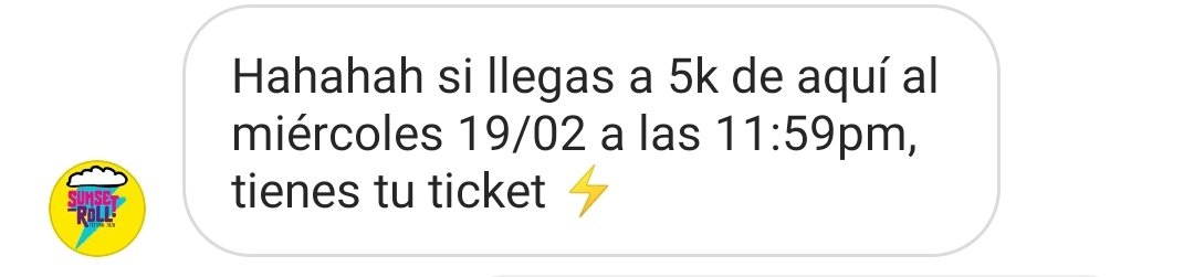 Bueno, amigos. DE VERDAD quiero ir al Sunset, así que ayúdenme a lograr 5mil RT en este tweet para conseguir un ticket. HOY POR MÍ, MAÑANA POR TI.