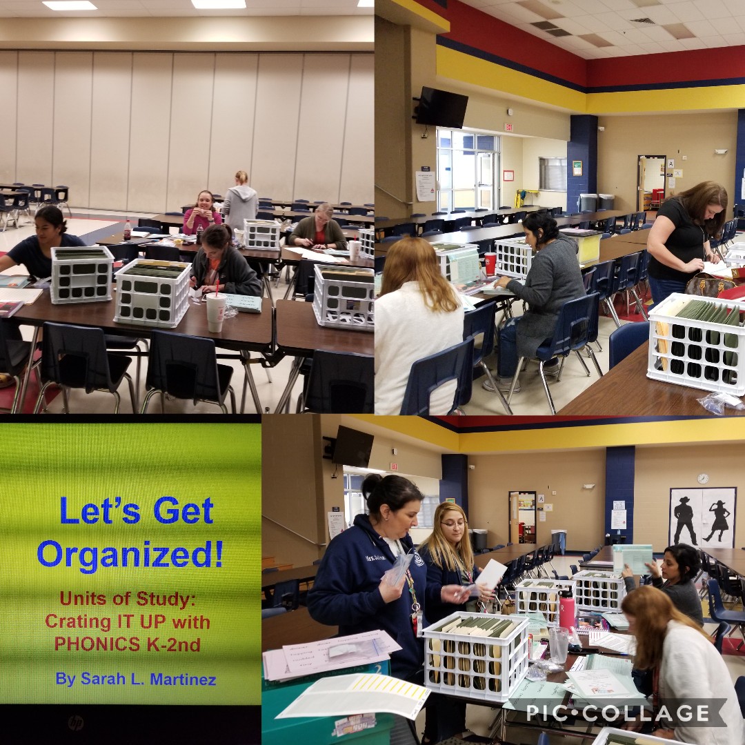 Got2LoveBooks's tweet photo. Murnin Academy Session 2: Let's Get Organized!! K-2nd Teachers organized their Units of Study for Phonics! #CrateIt #Organization101 #MurninInspired @ambermfreeman https://t.co/HinJlQh8GV
