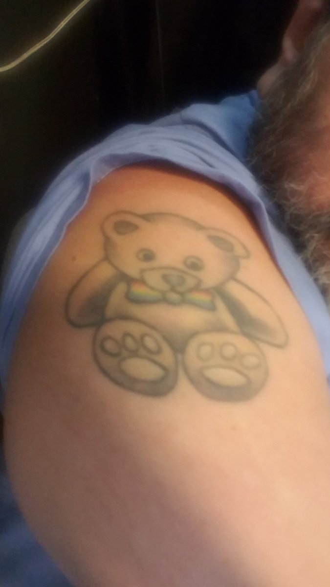 MarkBearCT's tweet photo. Bear Tattoo. https://t.co/7QJAk4hfIy