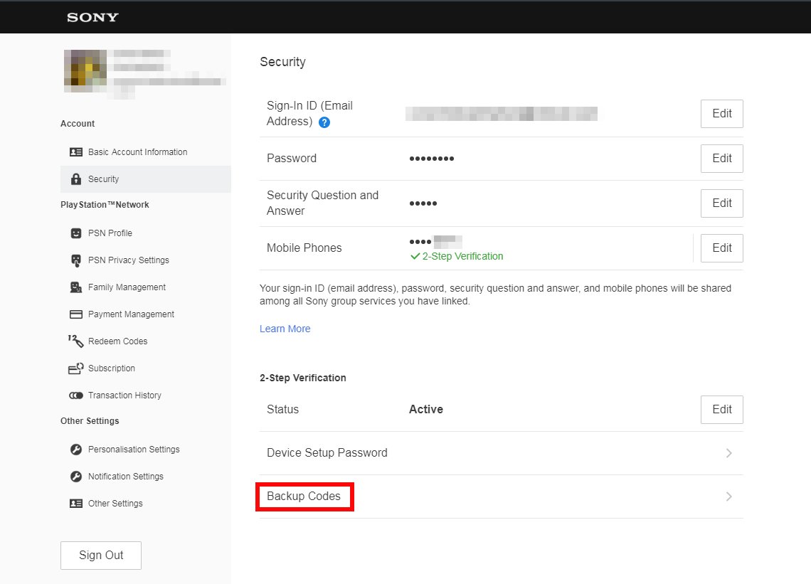 Ask PlayStation on X: Learn how to set up and deactivate 2-step  verification (2SV), and where to find 2SV backup codes:   Need more advice? Why not ask a PlayStation Expert