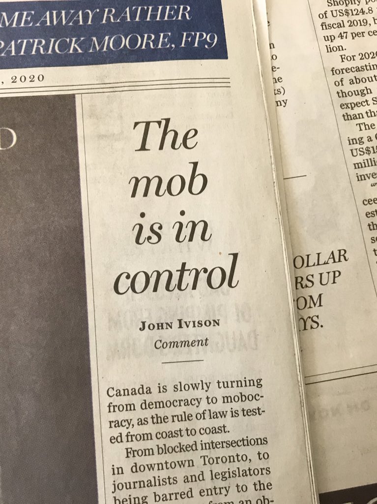 stopdisplacemnt's tweet image. Hey @nationalpost your racism is showing. It’s sovereign Indigenous nations and their supporters that have #shutdowncanada in solidarity with Wet’suwet’en – not “the mob.”

#AllEyesOnWetsuweten #WetsuwetenStong