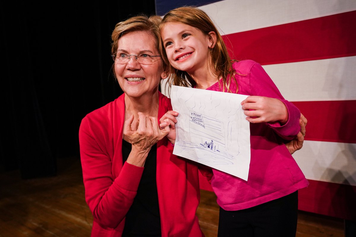 Elizabeth Warren On Twitter When I Meet Young Girls On The Campaign Trail I Tell Them I M Elizabeth Warren And I M Running For President Because That S What Girls Do Then We Pinkie