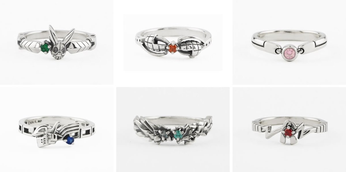 僕のヒーローアカデミア グッズ情報 アニメイトオンラインで予約開始 僕のヒーローアカデミア キャラクターモチーフリング エテルノレシ T Co Syvjkkdghj ヒーロースーツや個性をモチーフに細やかにデザインされたリングにキャラクター