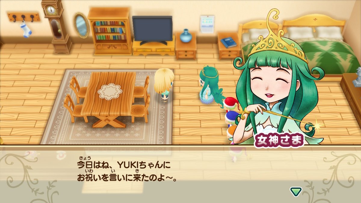 ゆきだるま 女神様が赤ちゃんの性別決めさせてくれた 女の子希望です Nintendoswitch 牧場物語 再会のミネラルタウン