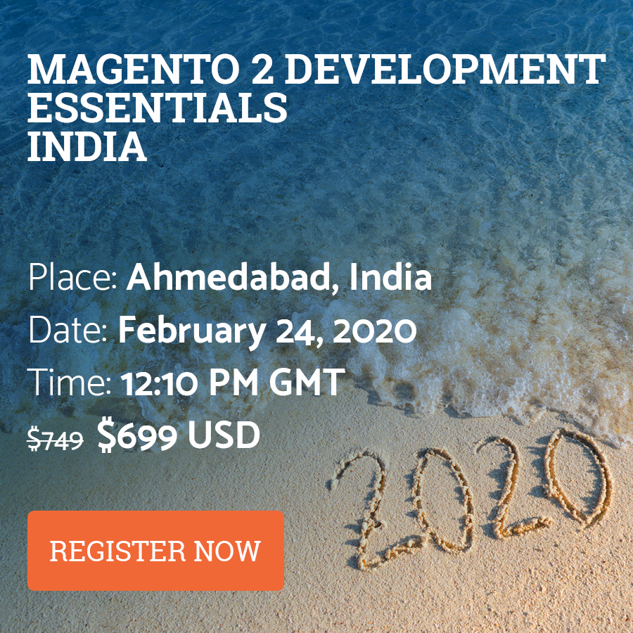 wagentoindia's tweet photo. Only 6 days left until Magento 2 Developer Essentials training in India! Sign up today! https://t.co/x0ZNJGK7nS #magentou #magentotraining #certifications https://t.co/1yENLQvJSJ