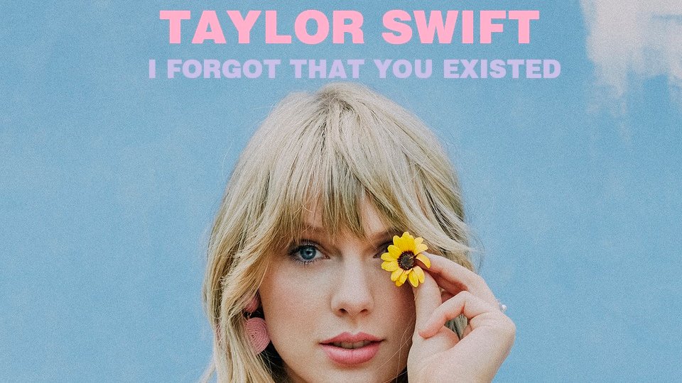 Taylor Swift News 🩵 on X: 🎶  I Forgot That You Existed   / X