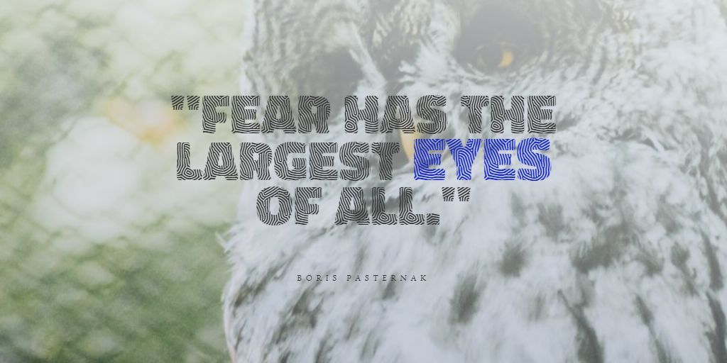 JRWesley6's tweet photo. Fear has the largest eyes of all. 👁‍🗨 
#lifelessons #graspgrowglow https://t.co/HDxXdf9wX7