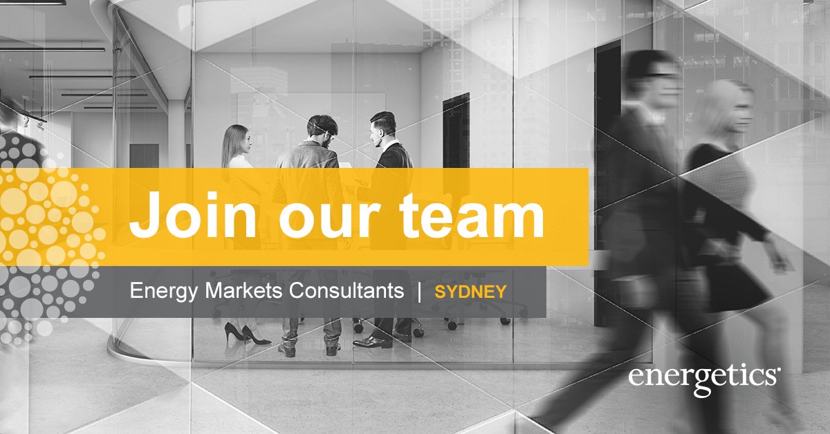 With our services in high demand, our Energy and Carbon Markets team is growing. We are recruiting for two Sydney-based positions: an experienced consultant and a graduate consultant. More information about the roles can be found here: bit.ly/2V26x19