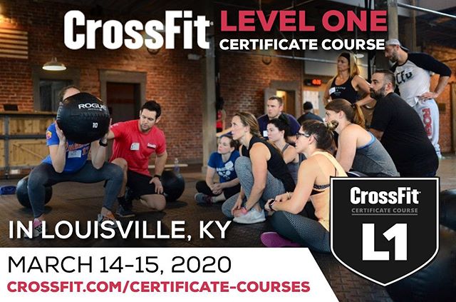 FernCreekCF's tweet photo. WE ARE HOSTING the next CrossFit Level 1 Course on March 14 - 15, 2020 in Louisville!⠀
⠀
This is an introductory education course on the fundamental principles and movements of CrossFit and a starting point for anyone seeking to improve their health an... https://t.co/BtlGpFXh7k