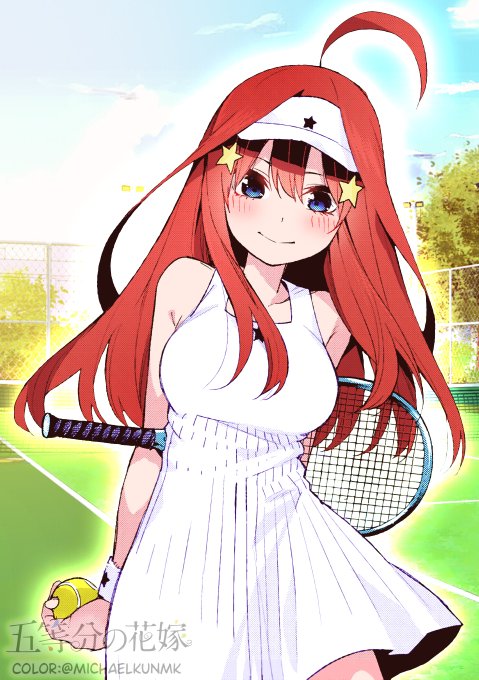 MichaelKunさんがTwitterに投稿した中野五月(五等分の花嫁)のイラスト。