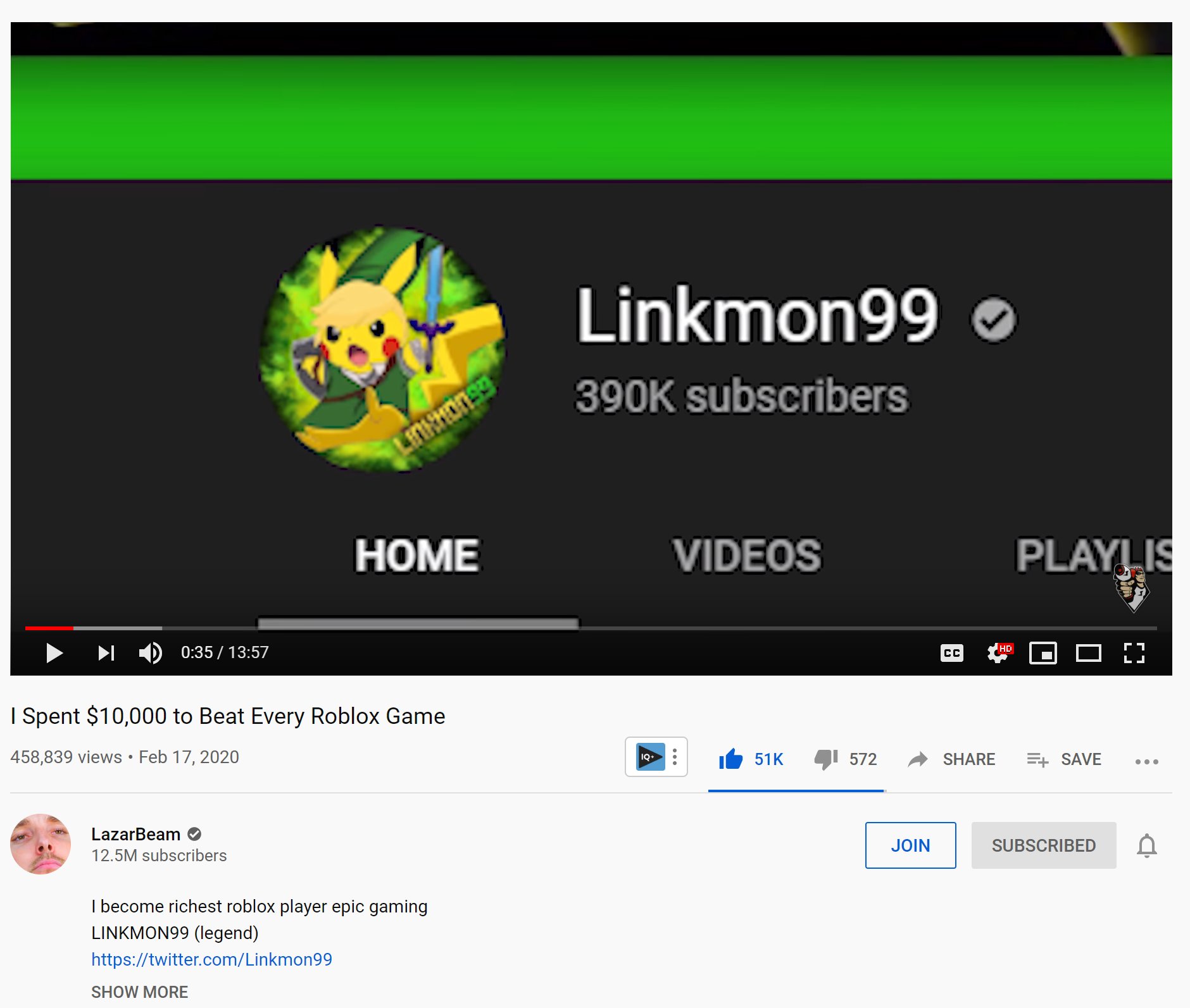 Linkmon99 Playing Roblox